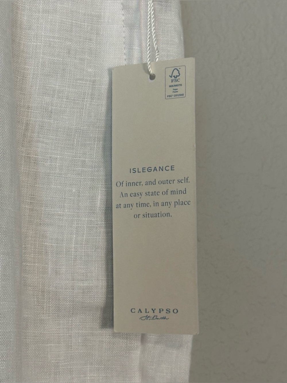 New! Calypso St Barth White 100% Linen Shorts - Size Large - Picture 5 of 7